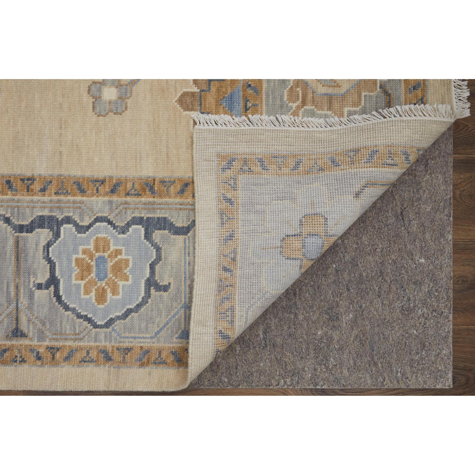 Feizy Karina 69G6F Transitional Floral & Botanical Rug in Ivory/Blue/Tan - Image 3