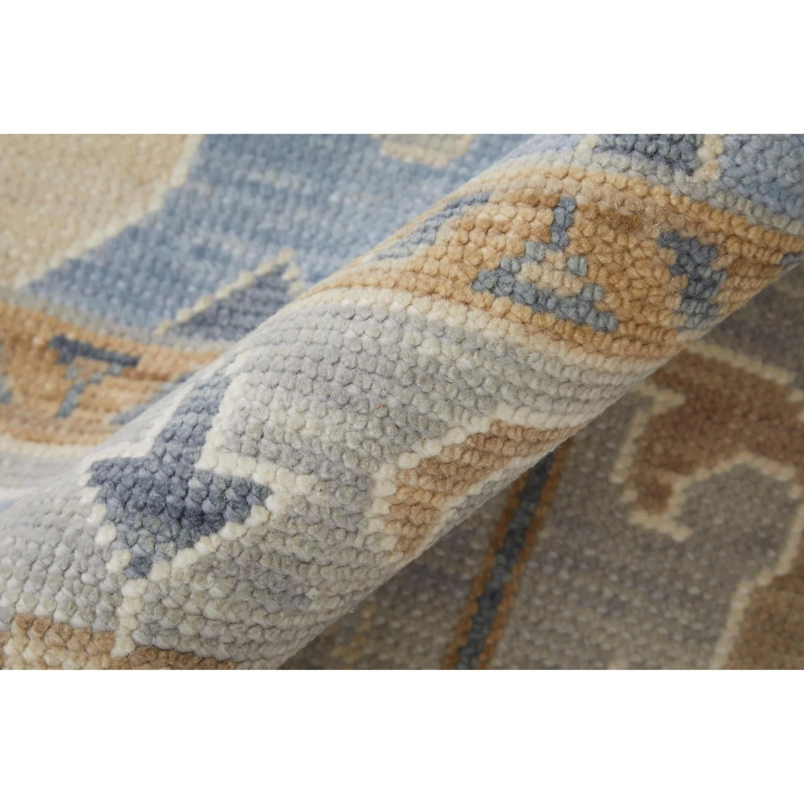 Feizy Karina 69G6F Transitional Floral & Botanical Rug in Ivory/Blue/Tan - Image 4