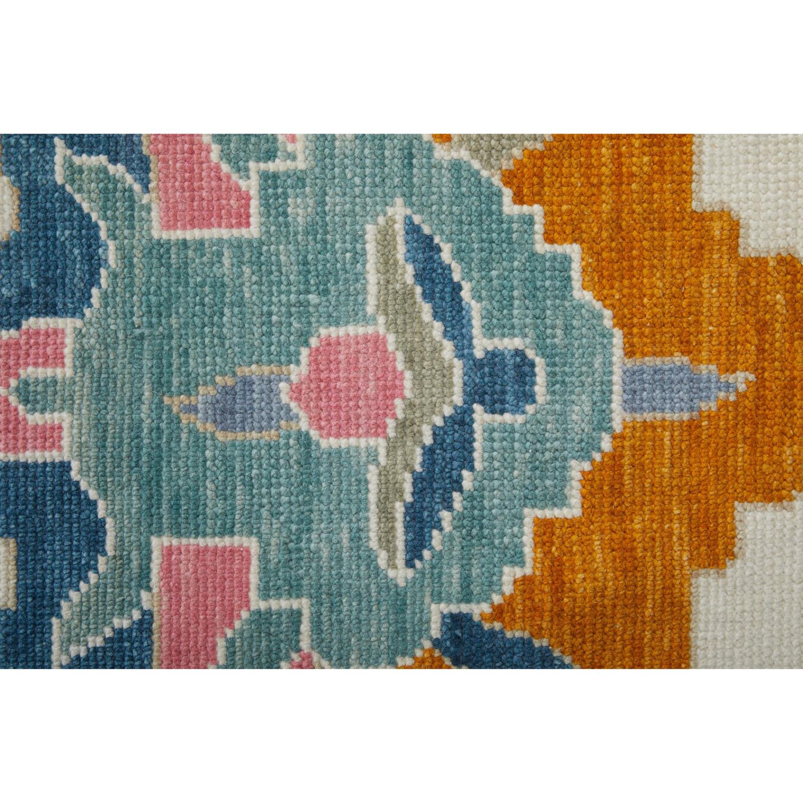 Feizy Karina 69G8F Transitional Floral & Botanical Rug in Ivory/Blue/Pink - Image 5