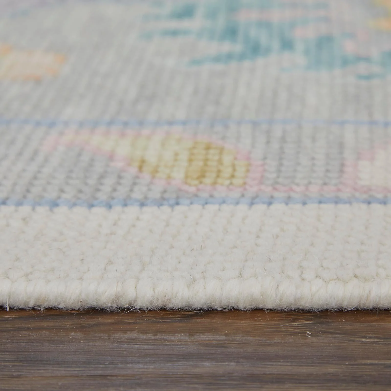 Feizy Karina 69G9F Transitional Floral & Botanical Rug in Ivory/Orange/Blue - Image 7