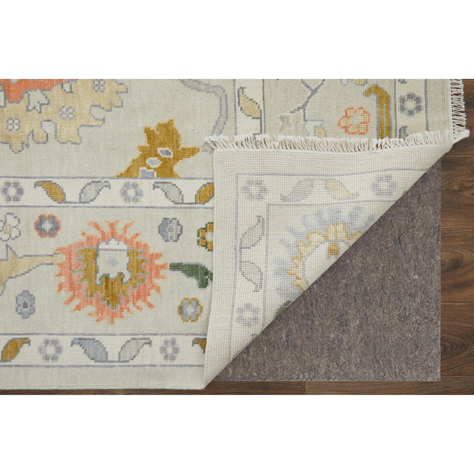 Feizy Karina 69GBF Transitional Floral & Botanical Rug in Ivory/Gold/Green - Image 3