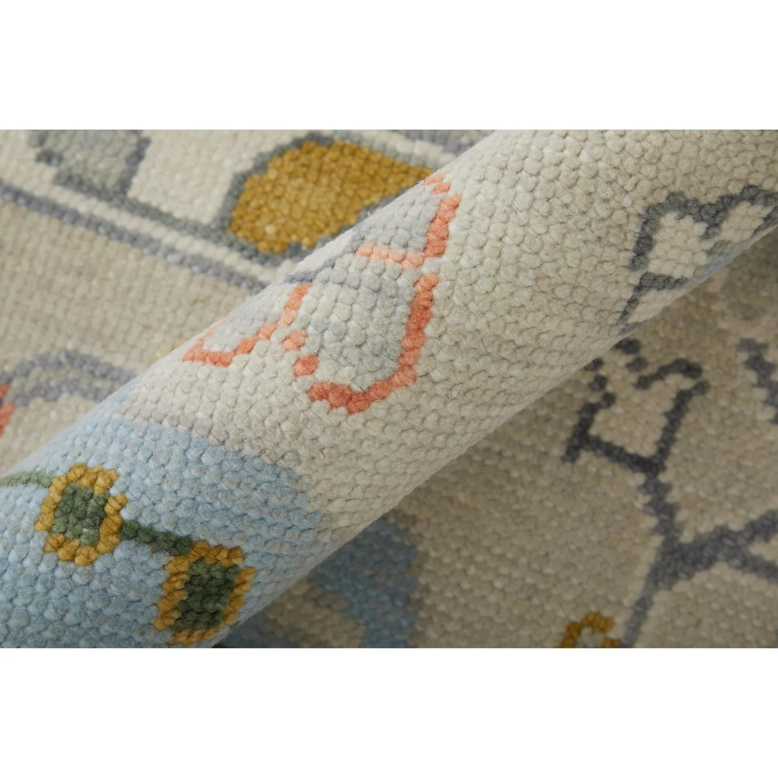Feizy Karina 69GBF Transitional Floral & Botanical Rug in Ivory/Gold/Green - Image 4