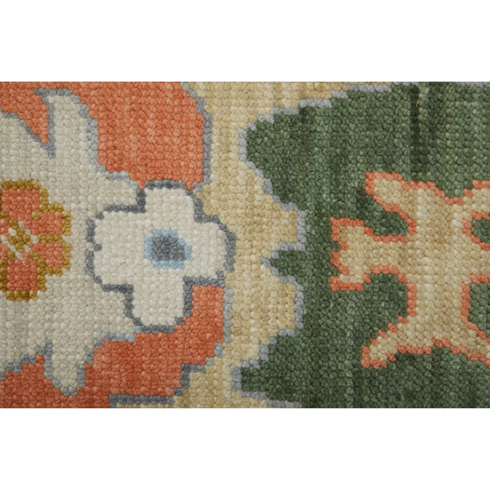 Feizy Karina 69GBF Transitional Floral & Botanical Rug in Ivory/Gold/Green - Image 5