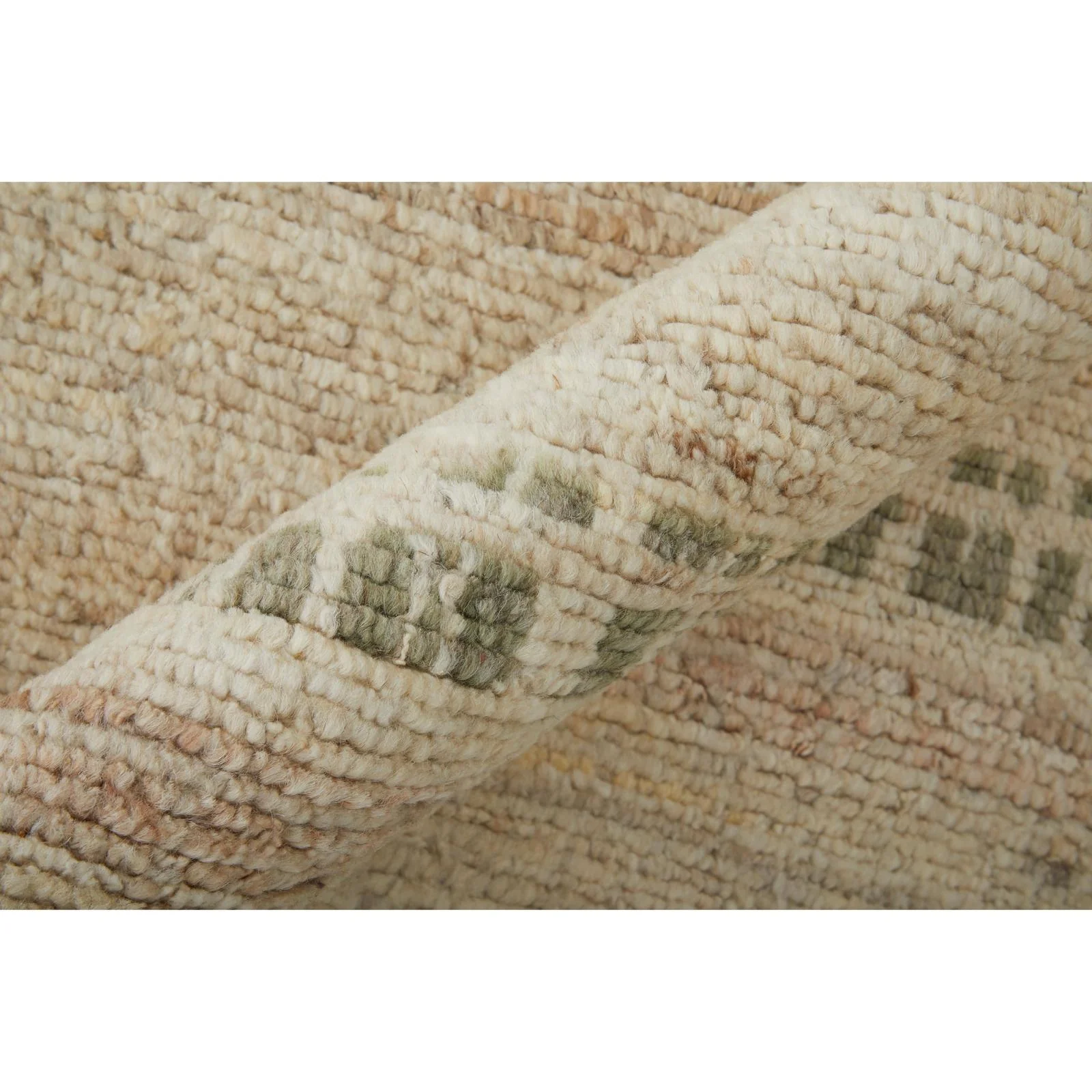 Feizy Kasbah 69G2F Modern Abstract Rug in Tan/Red/Green - Image 5