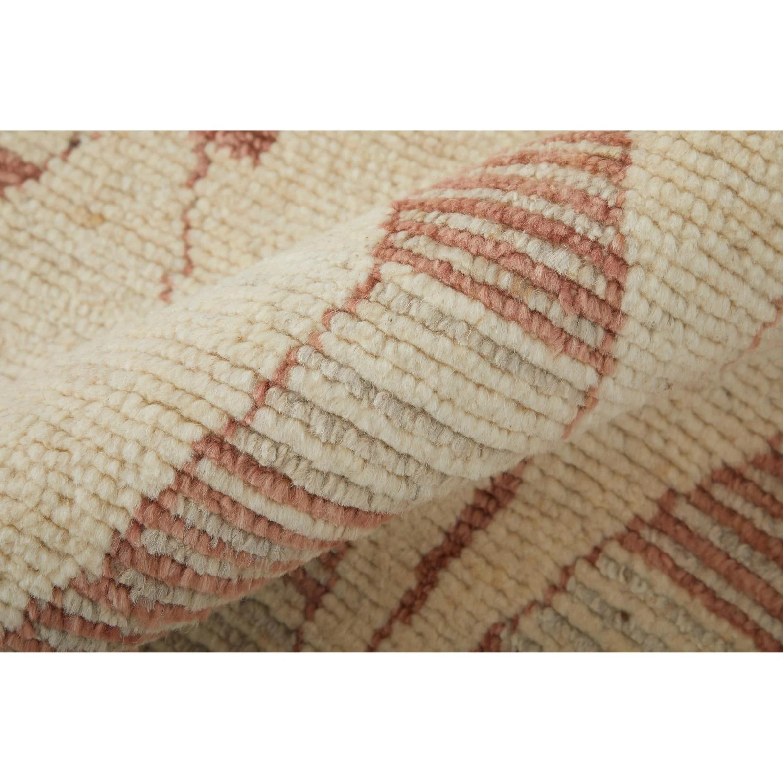 Feizy Kasbah 69G3F Transitional Diamond Rug in Tan/Gray/Red - Image 6