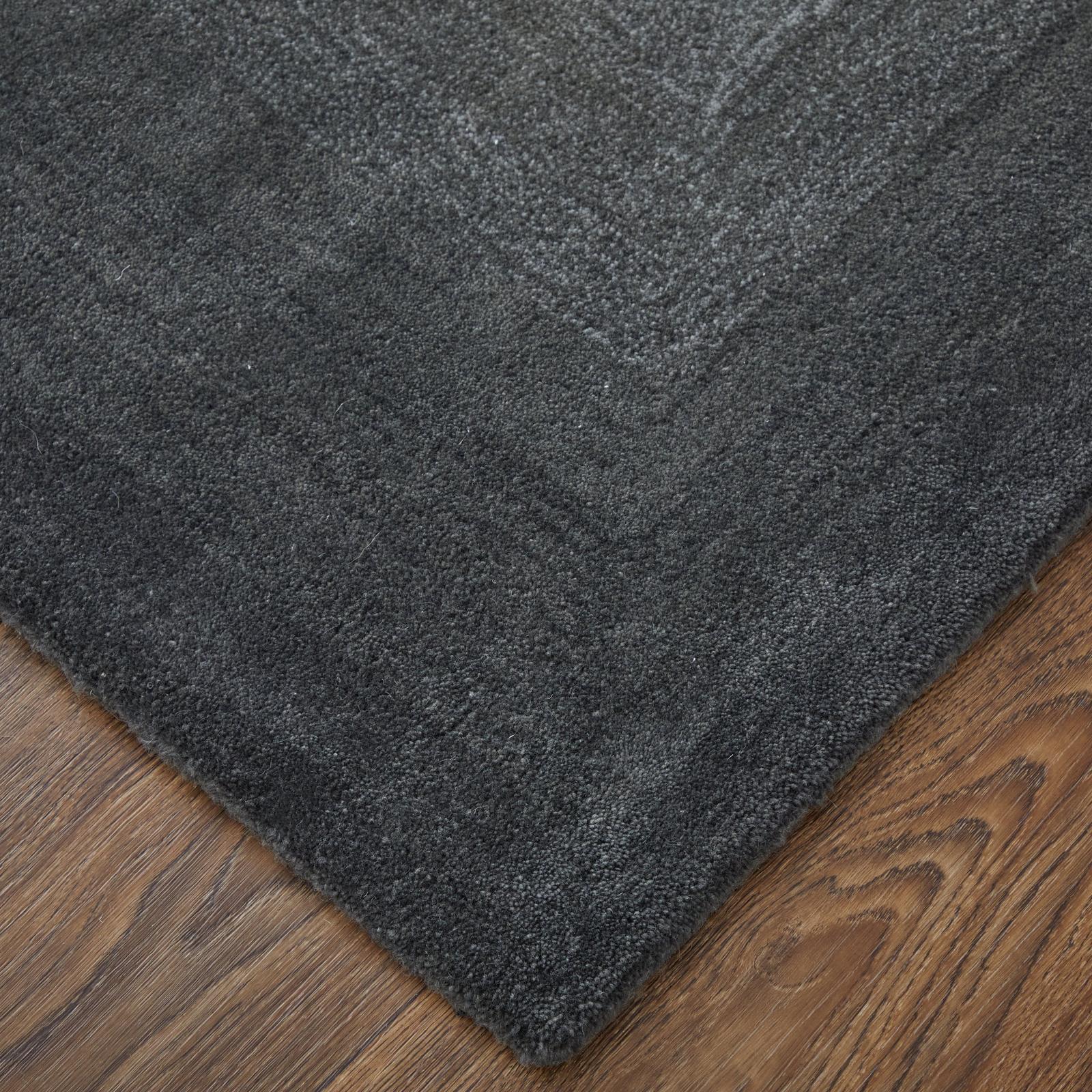 Feizy Katya 8988F Modern Abstract Rug in Black/White/Gray - Image 3