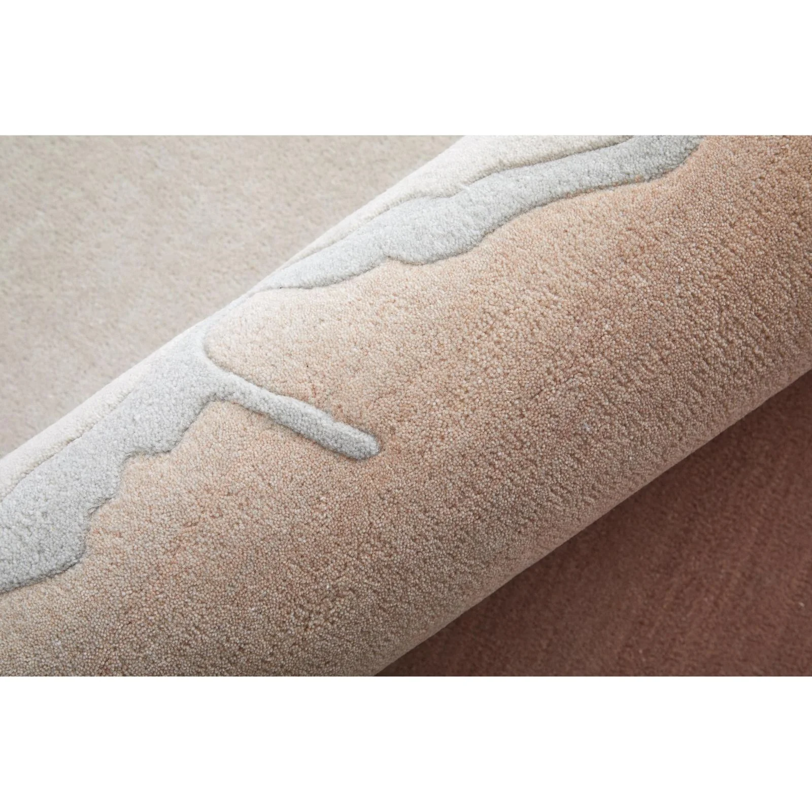 Feizy Katya 8989F Modern Gradient & Ombre Rug in Pink/Ivory - Image 5