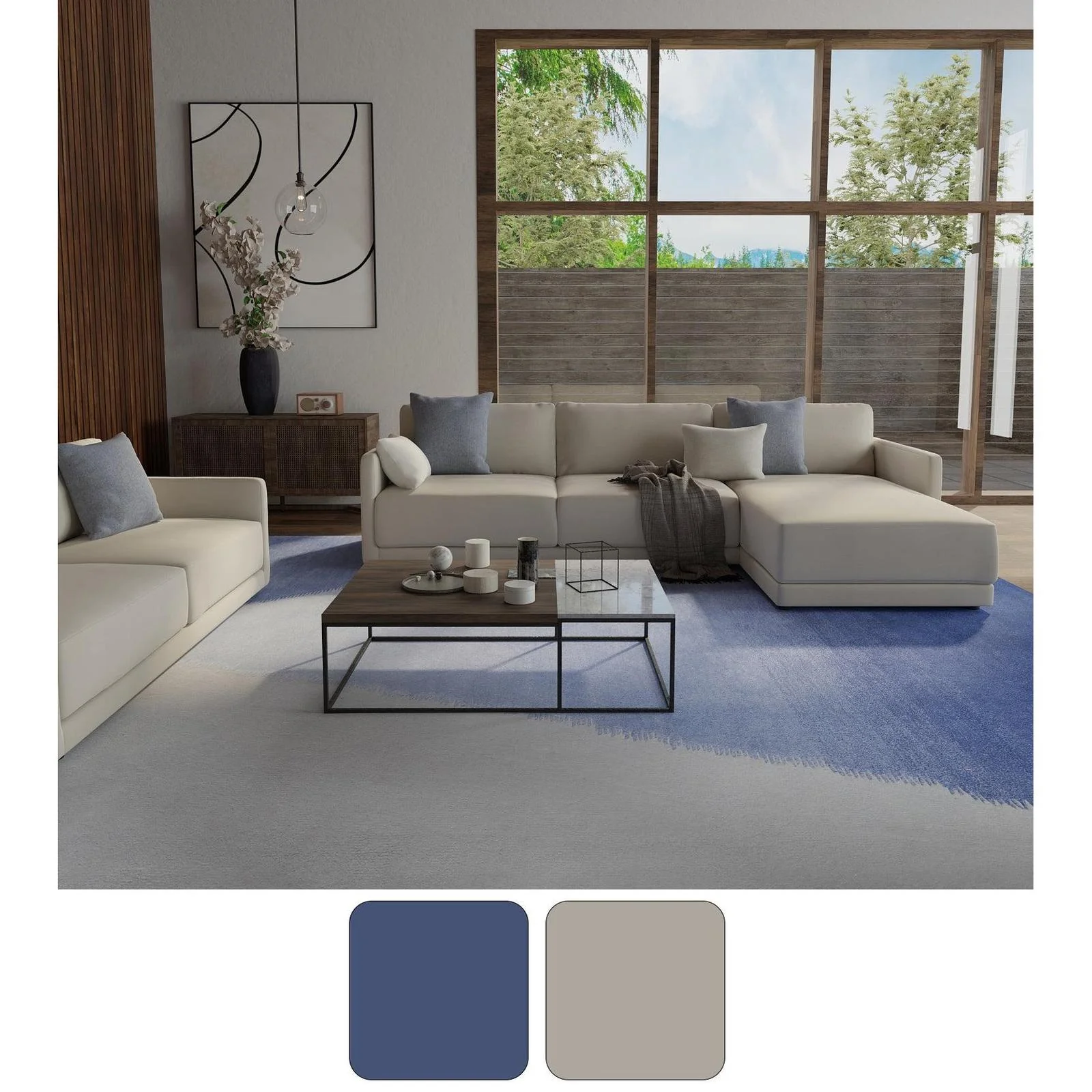 Feizy Katya 8990F Modern Geometric Rug - Image 9