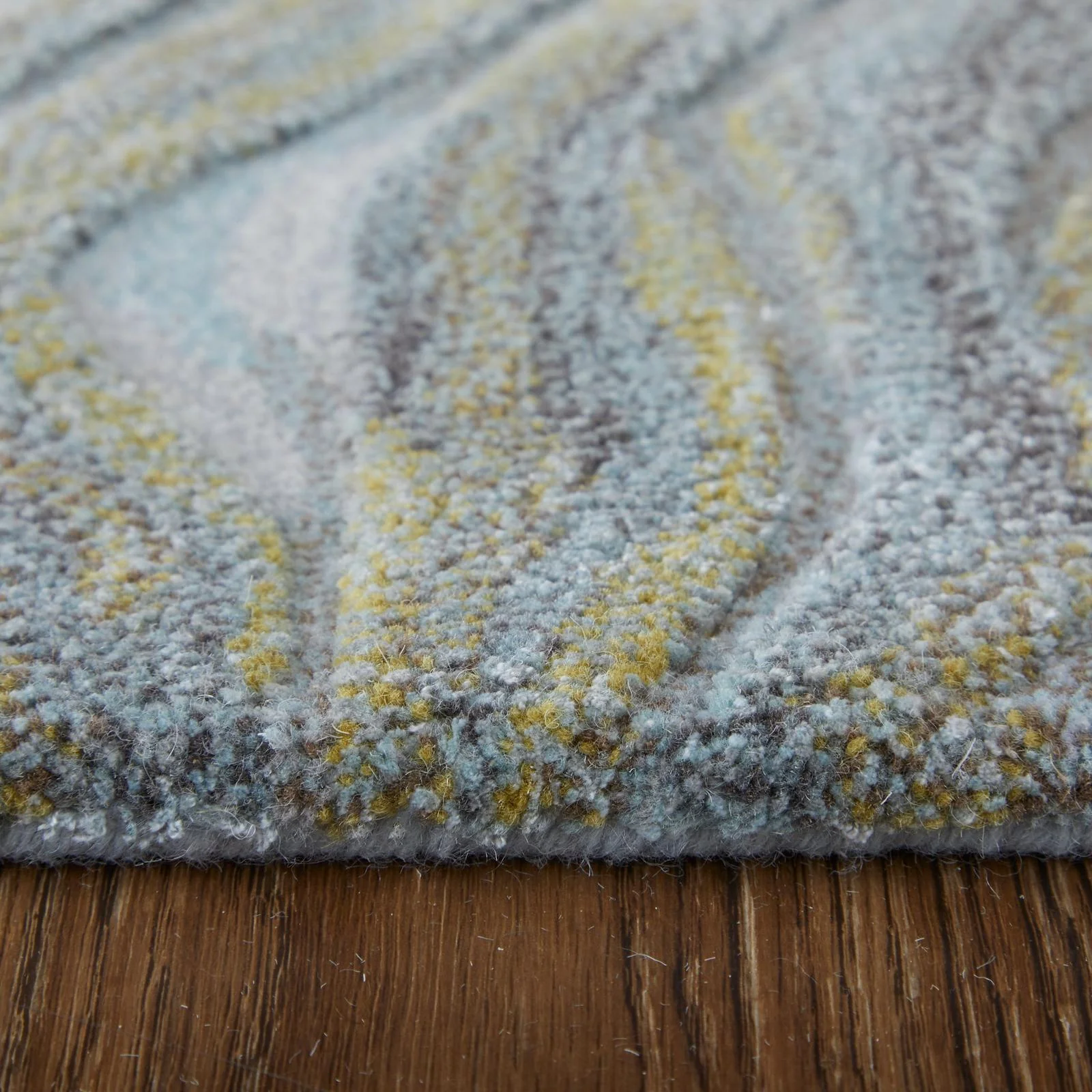 Feizy Kawai 8982F Modern Abstract Rug in Blue/Green/Gray - Image 8
