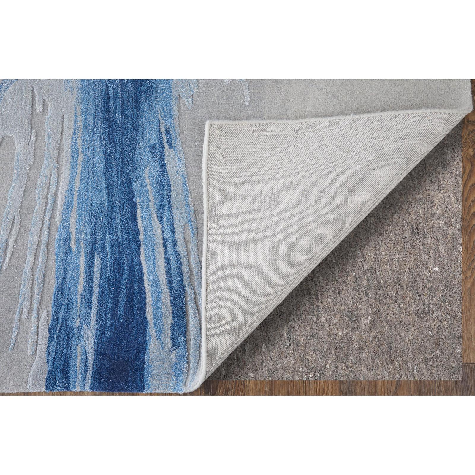 Feizy Kawai 8984F Modern Abstract Rug in Blue/Gray - Image 4