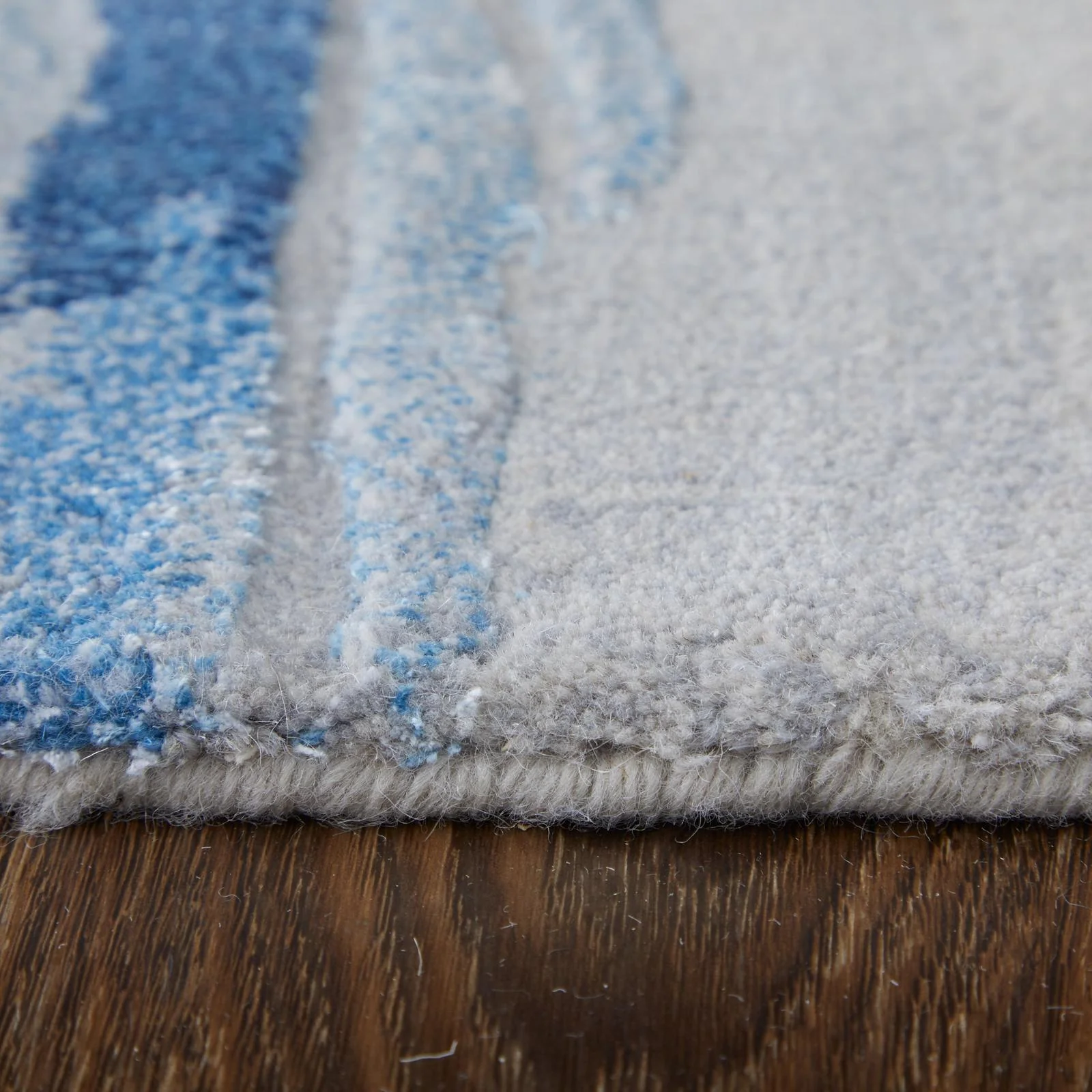 Feizy Kawai 8984F Modern Abstract Rug in Blue/Gray - Image 8