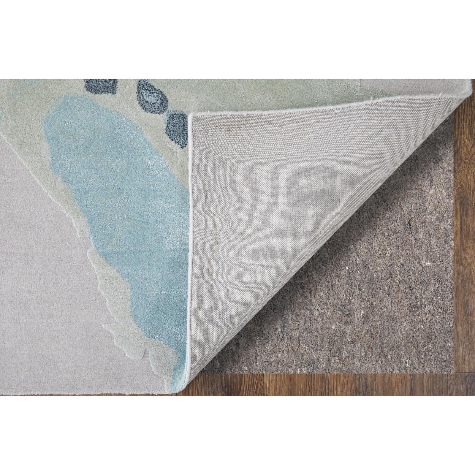 Feizy Kawai 8986F Modern Abstract Rug in Green/Blue/Ivory - Image 4