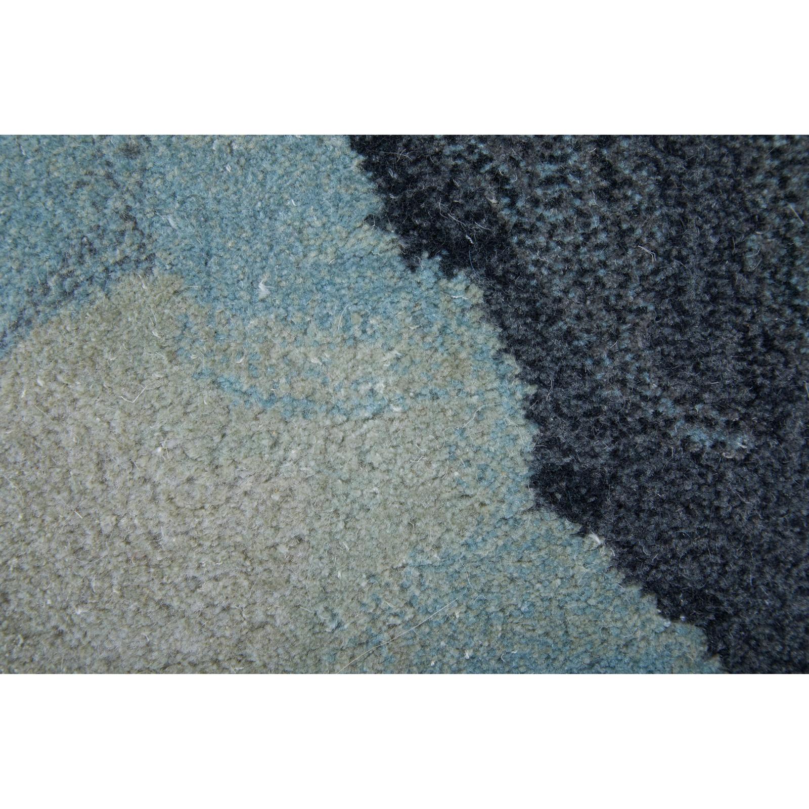 Feizy Kawai 8986F Modern Abstract Rug in Green/Blue/Ivory - Image 6
