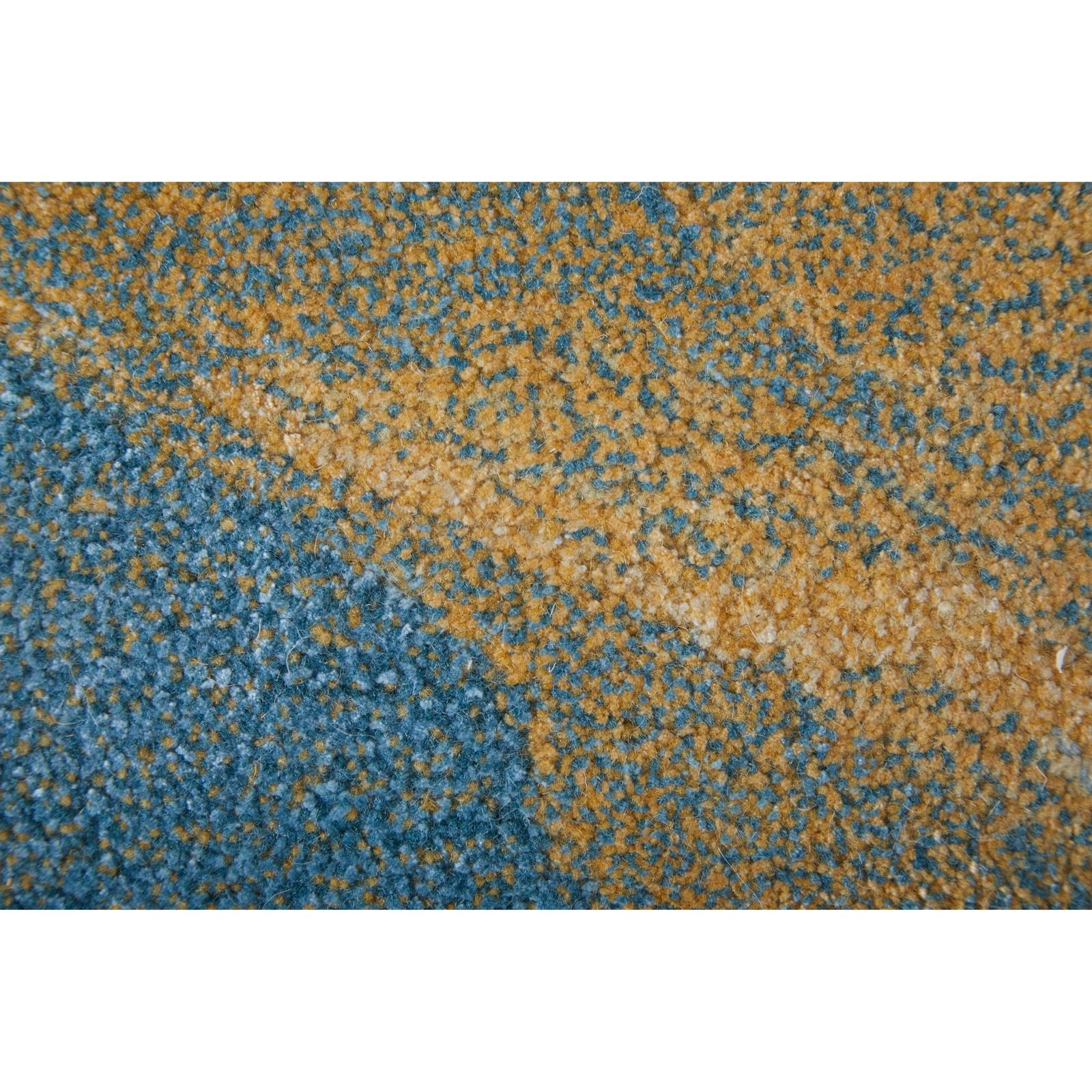 Feizy Kawai 8987F Modern Abstract Rug in Blue/Gold/Gray - Image 7