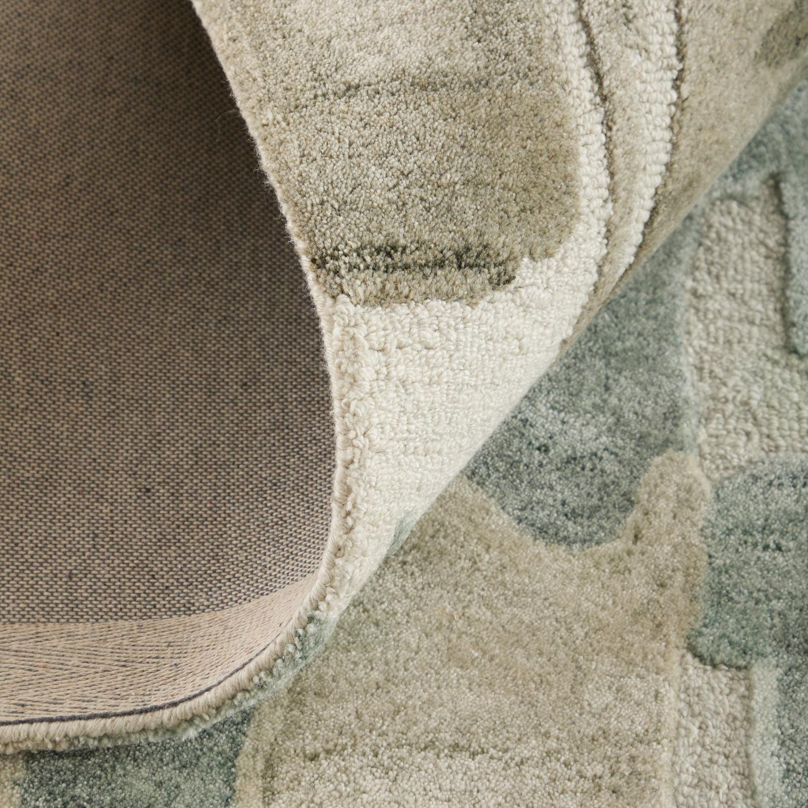 Feizy Kendall 8A59F Modern Abstract Rug in Green/Brown/Ivory - Image 8