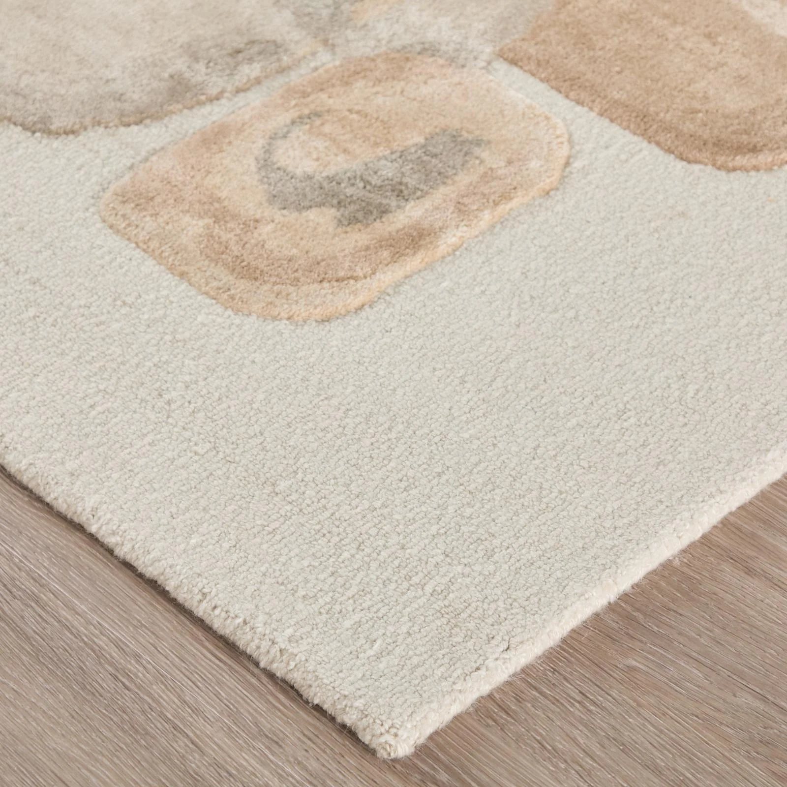 Feizy Kendall 8A61F Modern Abstract Rug in Tan/Gray/Ivory - Image 4
