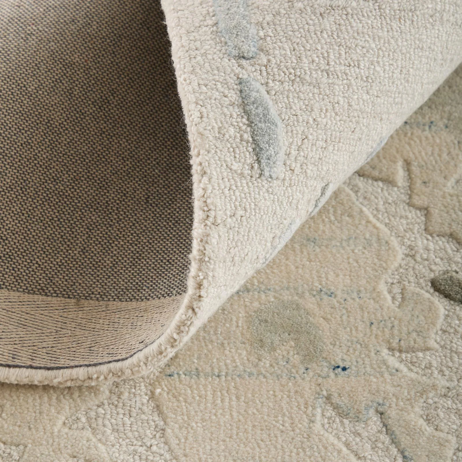 Feizy Kendall 8A62F Modern Abstract Rug in Ivory/Blue/Gray - Image 10