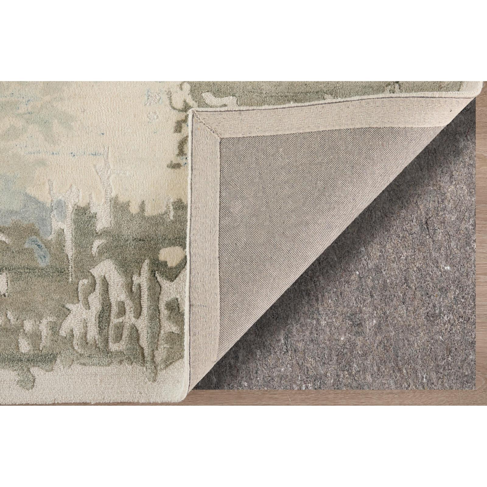 Feizy Kendall 8A62F Modern Abstract Rug in Ivory/Blue/Gray - Image 7