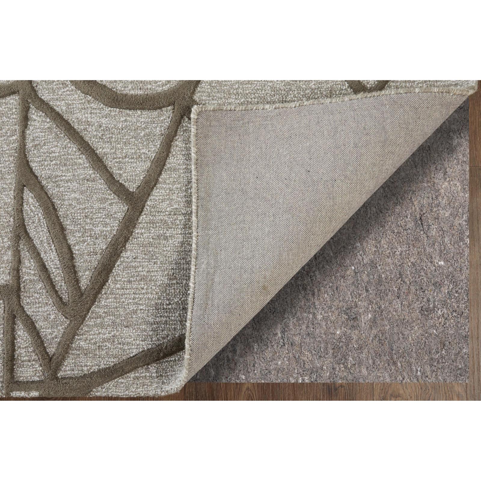 Feizy Kimball 8A30F Transitional Abstract Rug in Gray/Taupe/Ivory - Image 3