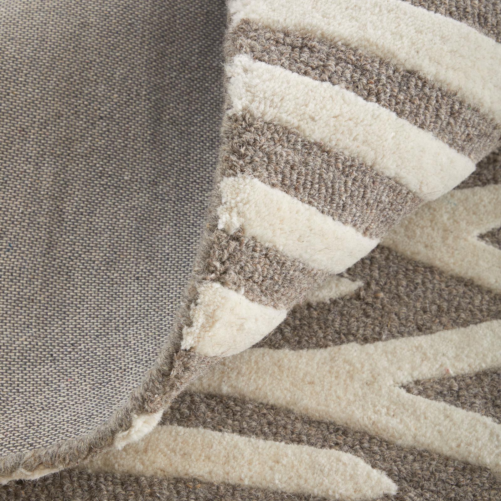 Feizy Kimball 8A31F Transitional Abstract Rug in Taupe/Ivory - Image 7