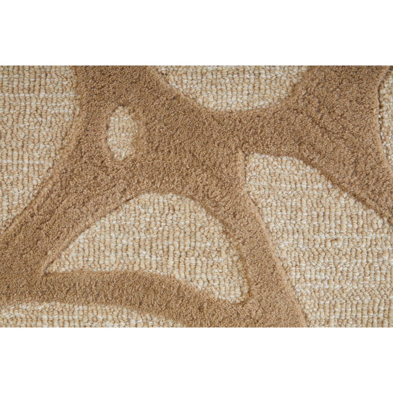 Feizy Kimball 8A32F Transitional Abstract Rug in Ivory/Brown/Tan - Image 6