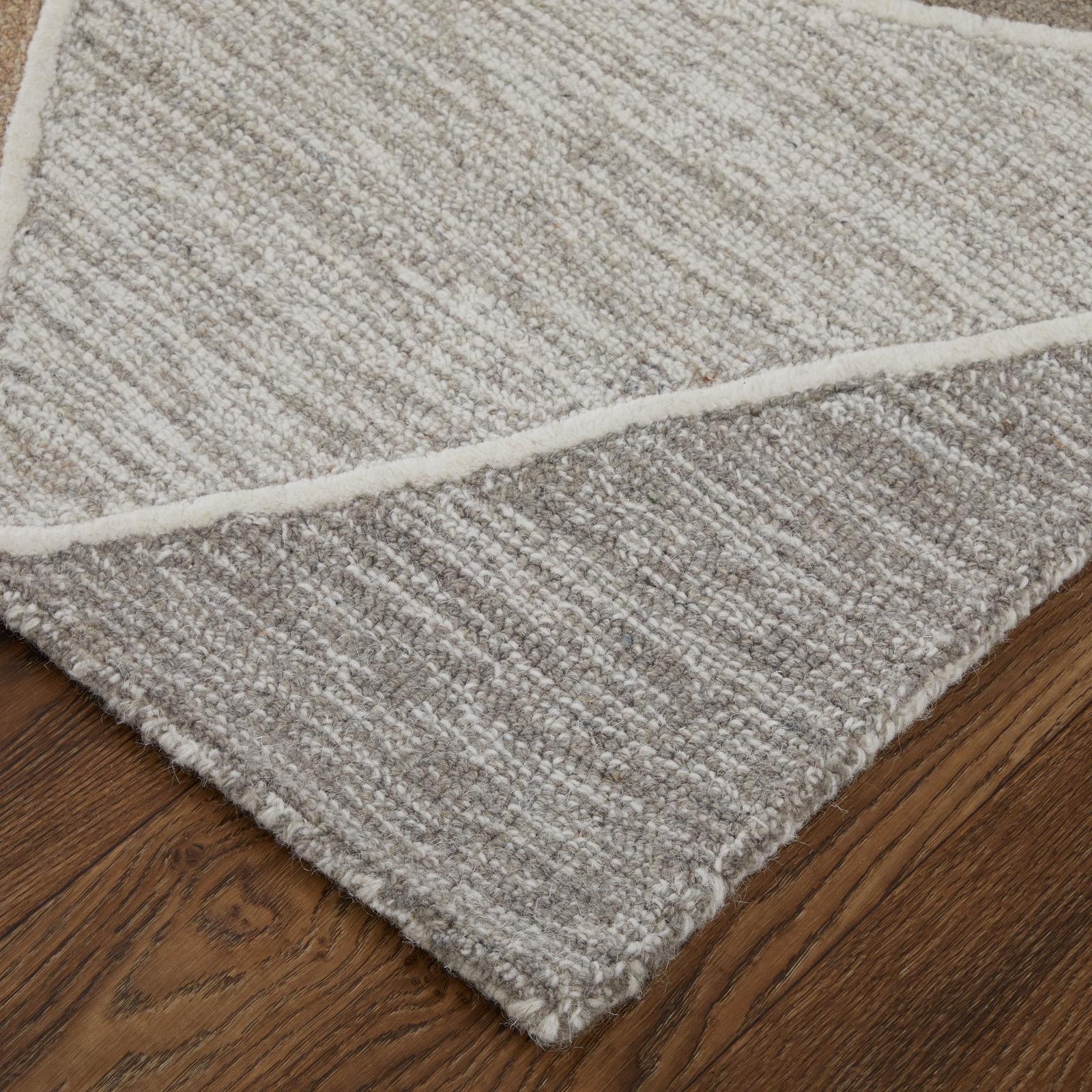Feizy Kimball 8A33F Transitional Abstract Rug in Gray/Black/Brown - Image 3