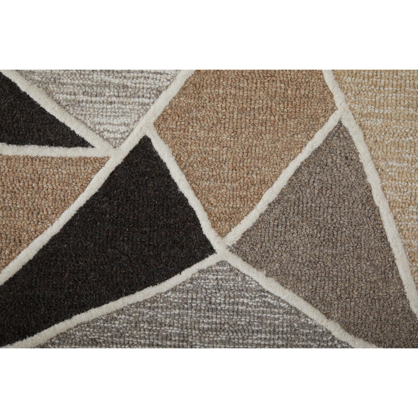 Feizy Kimball 8A33F Transitional Abstract Rug in Gray/Black/Brown - Image 6