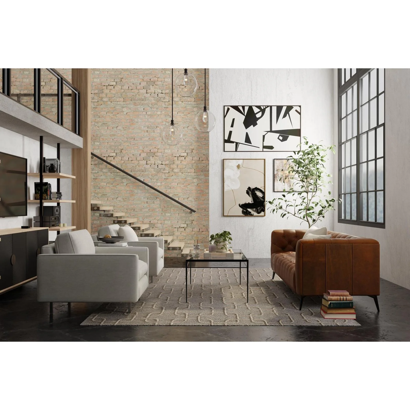 Feizy Kimball 8A35F Transitional Trellis & Lattice Rug in Gray/Taupe/Tan - Image 2