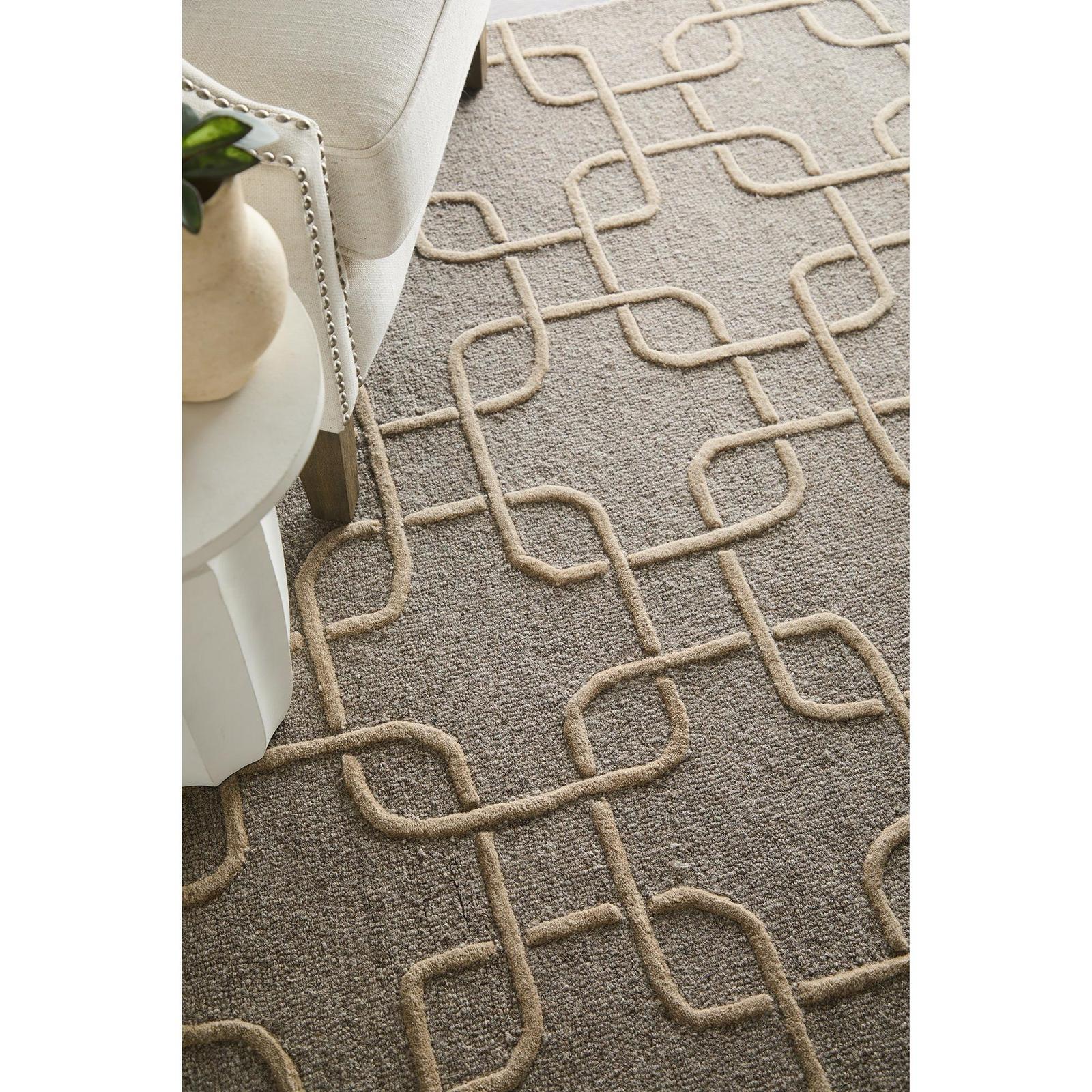 Feizy Kimball 8A35F Transitional Trellis & Lattice Rug in Gray/Taupe/Tan - Image 3