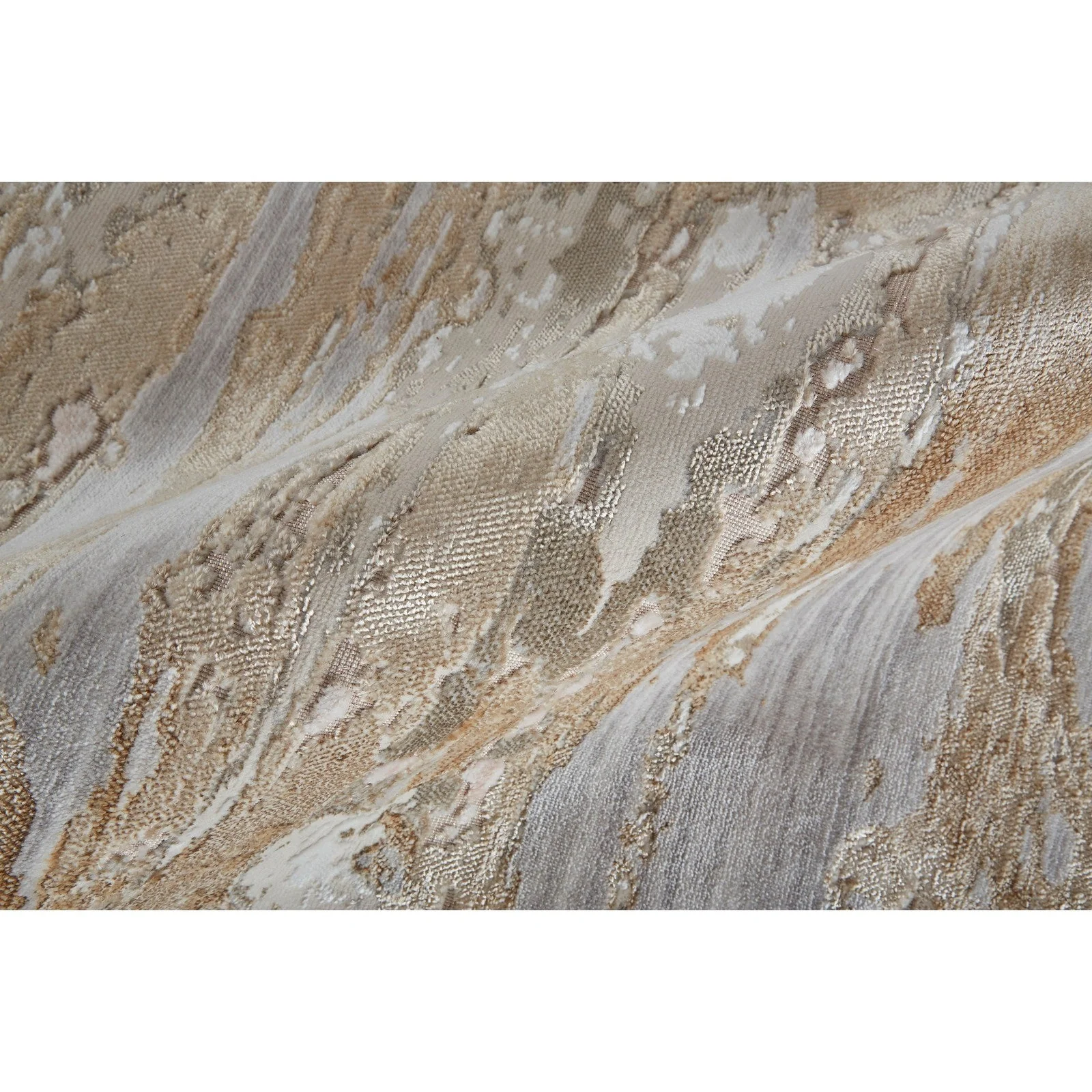 Feizy Laina 39G5F Transitional Abstract in Tan/Ivory - Image 6