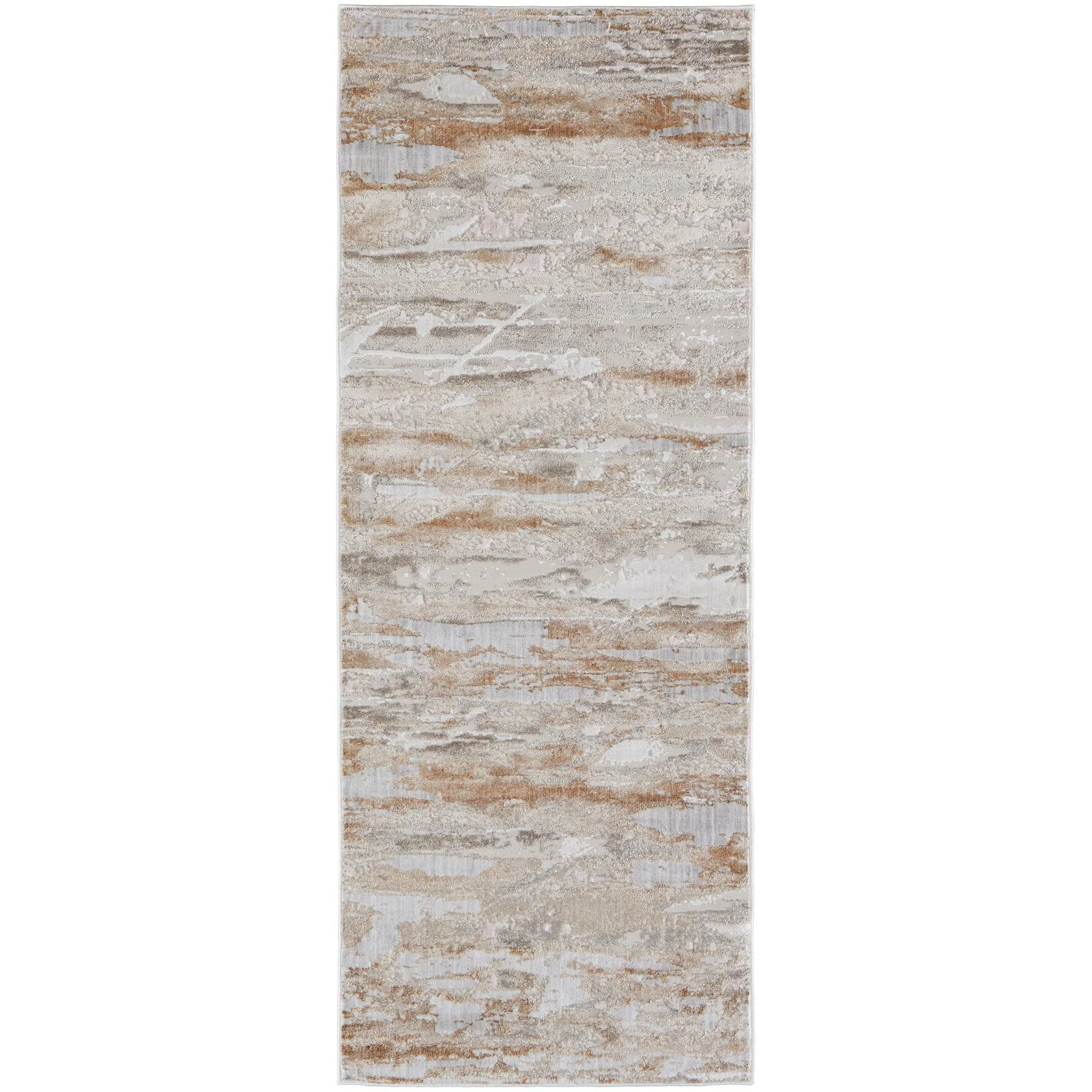 Feizy Laina 39G5F Transitional Abstract in Tan/Ivory - Image 9