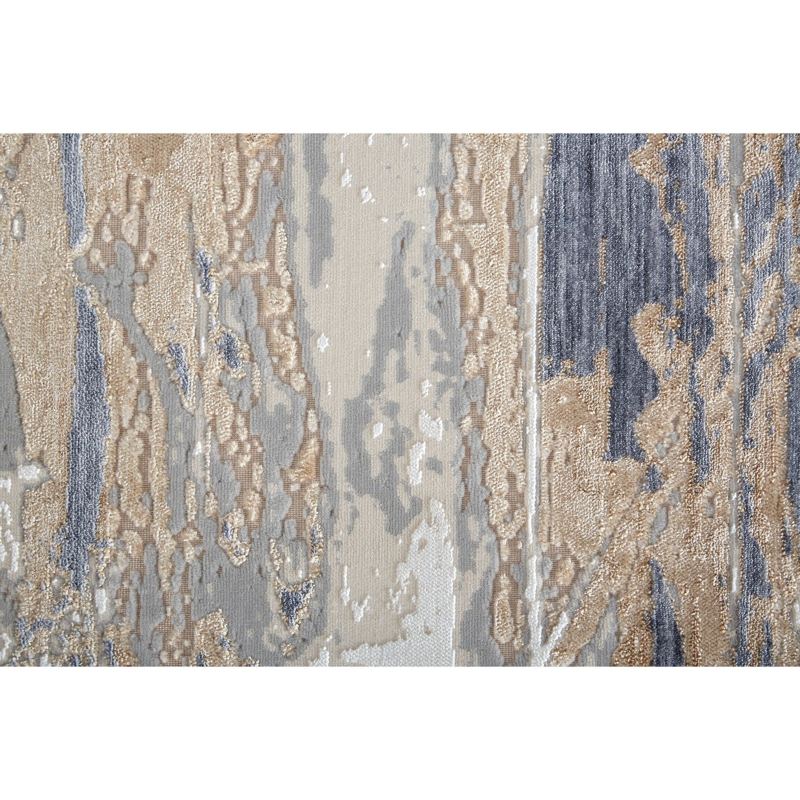 Feizy Laina 39G5F Transitional Abstract in Tan/Orange/Ivory - Image 7