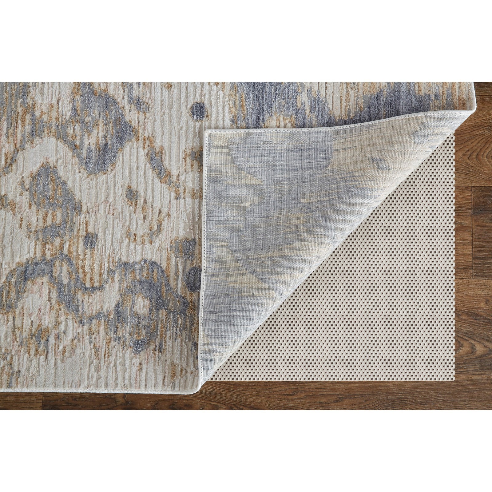 Feizy Laina 39G7F Transitional Gradient & Ombre in Tan/Ivory/Blue - Image 5