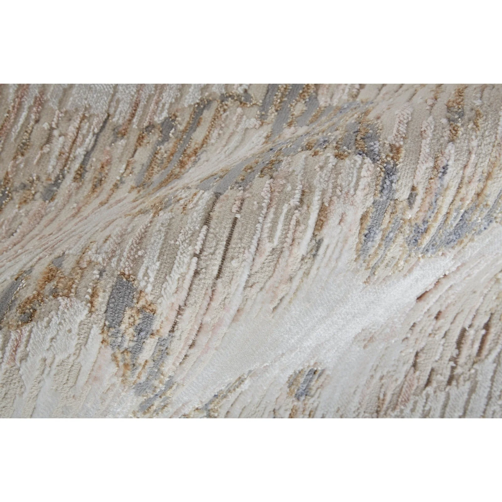 Feizy Laina 39G7F Transitional Gradient & Ombre in Tan/Ivory/Blue - Image 6