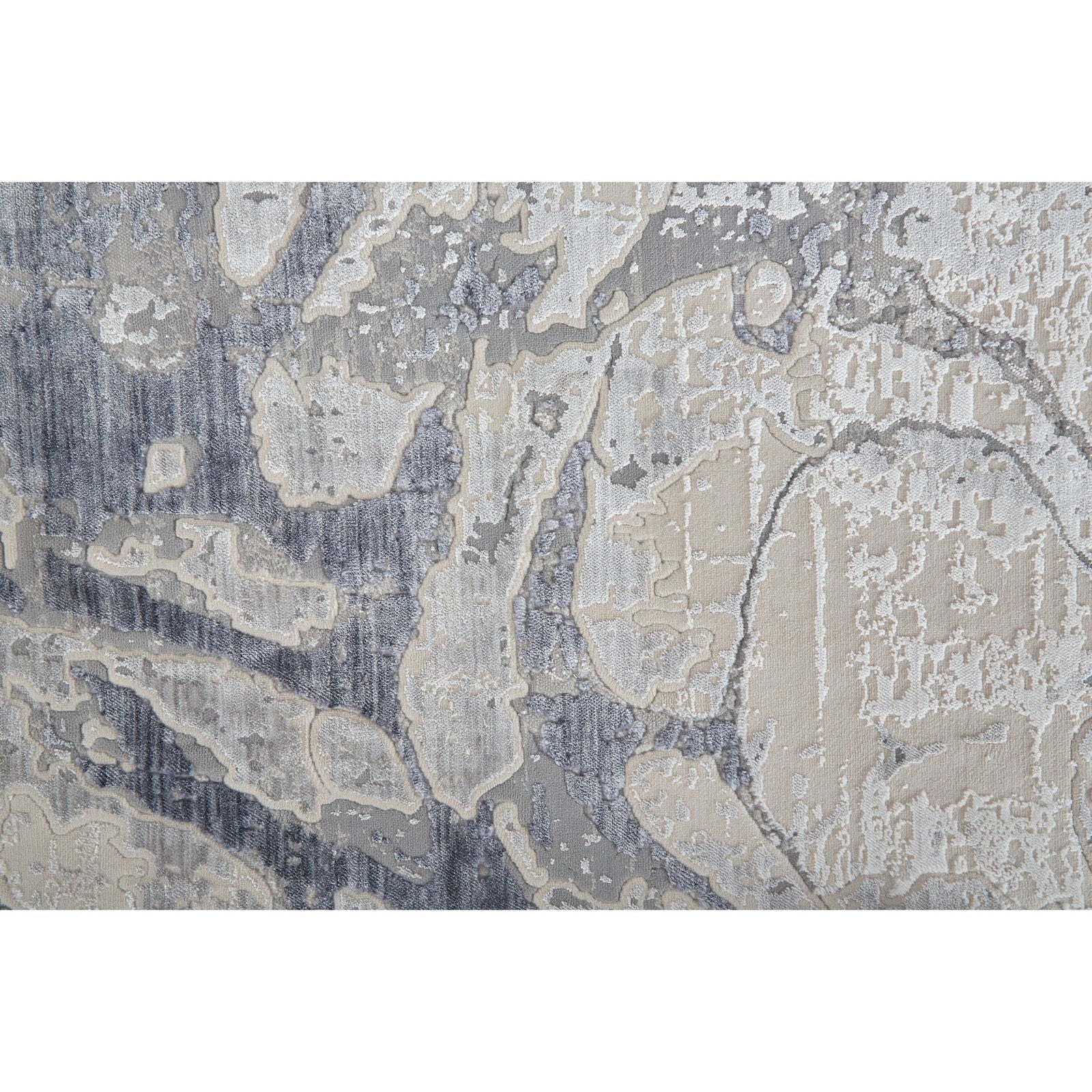 Feizy Laina 39G8F Transitional Abstract in Ivory/Blue - Image 7