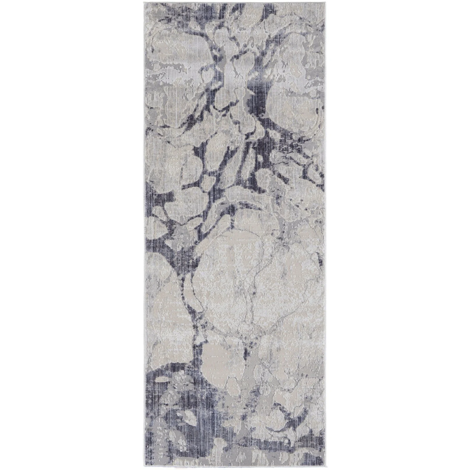 Feizy Laina 39G8F Transitional Abstract in Ivory/Blue - Image 9