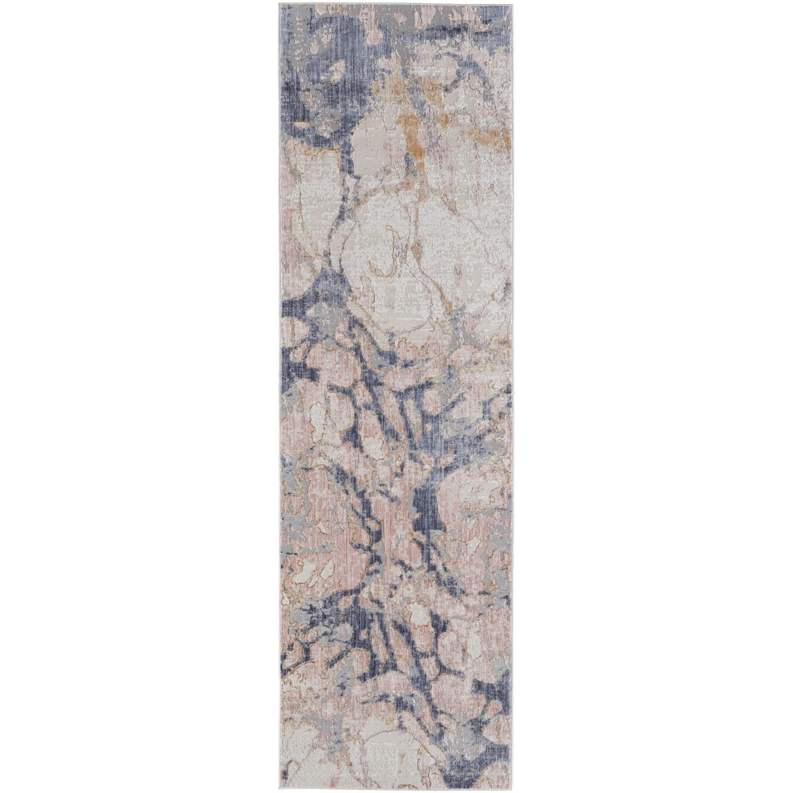 Feizy Laina 39G8F Transitional Abstract in Tan/Blue - Image 9