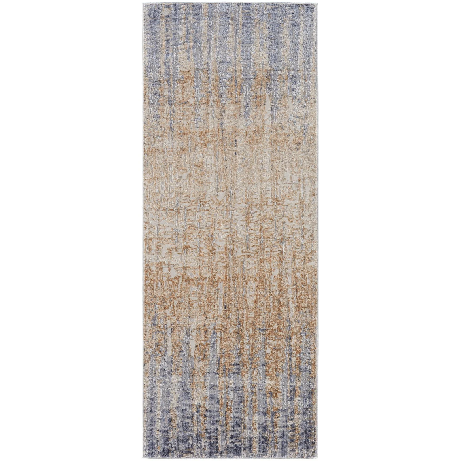 Feizy Laina 39G9F Transitional Gradient & Ombre in Tan/Brown/Blue - Image 9