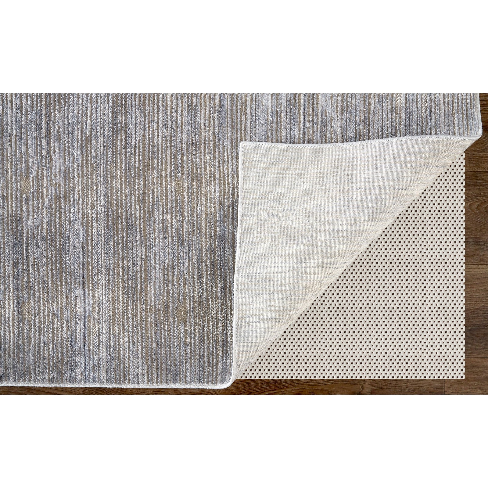 Feizy Laina 39GAF Transitional Distressed in Taupe/Silver/Tan - Image 5