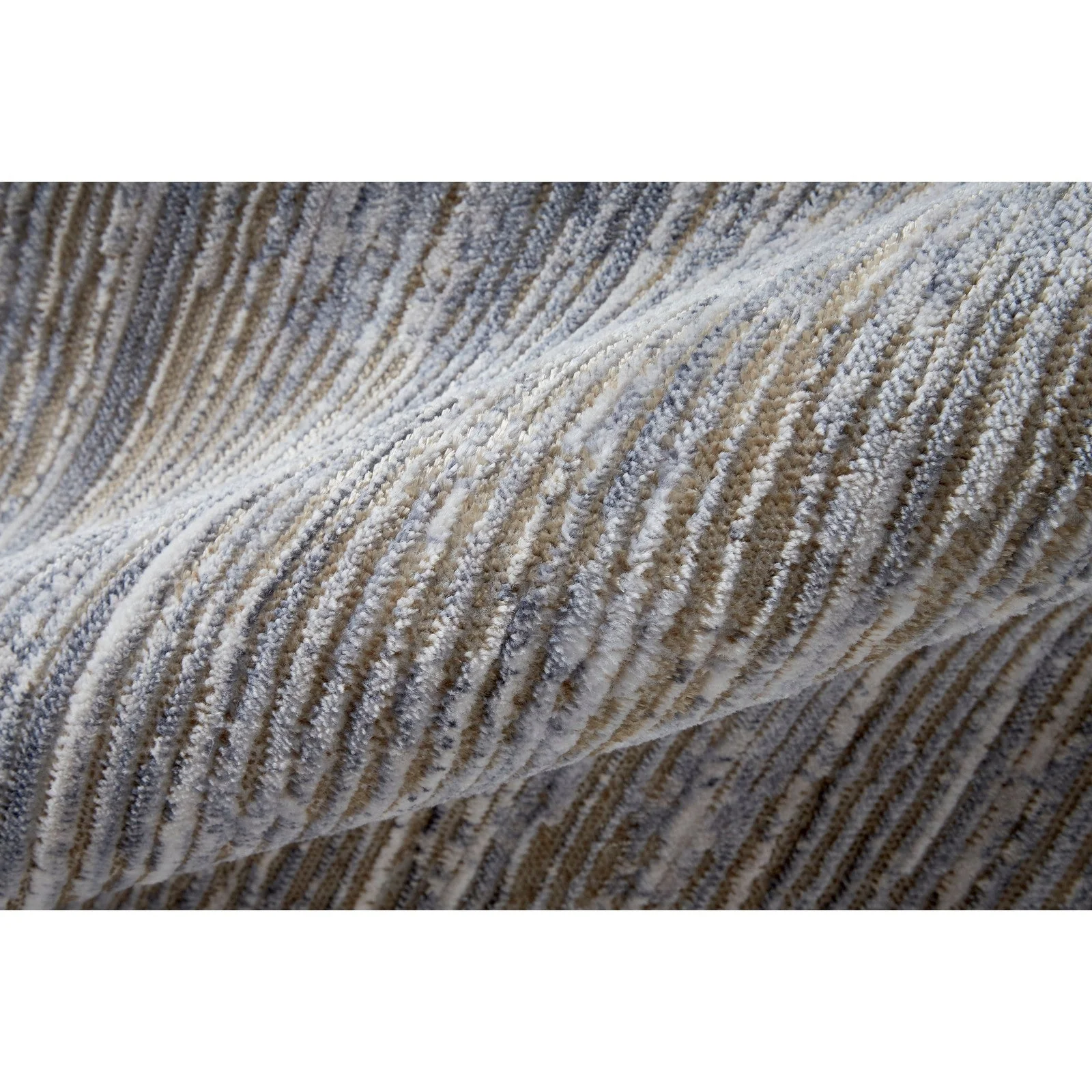 Feizy Laina 39GAF Transitional Distressed in Taupe/Silver/Tan - Image 6