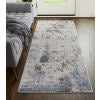 Feizy Laina 39GHF Transitional Abstract in Ivory/Gray/Blue - Image 10