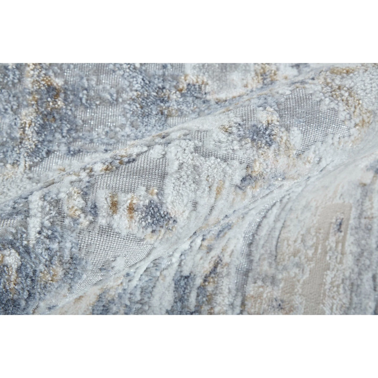 Feizy Laina 39GHF Transitional Abstract in Ivory/Gray/Blue - Image 6