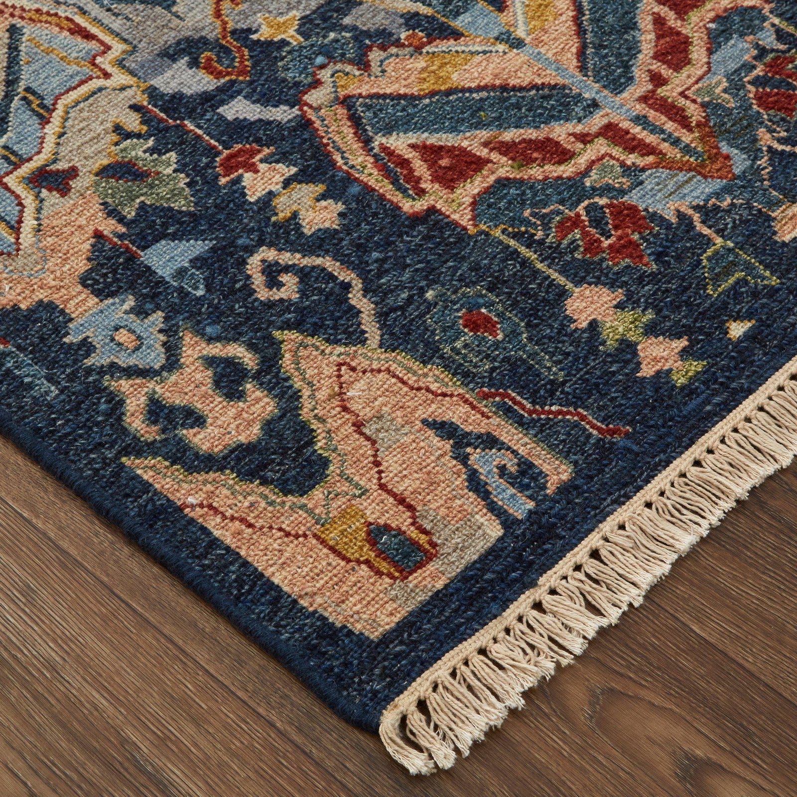 Feizy Leylan 0563F Transitional Ikat in Blue/Gray/Tan - Image 3