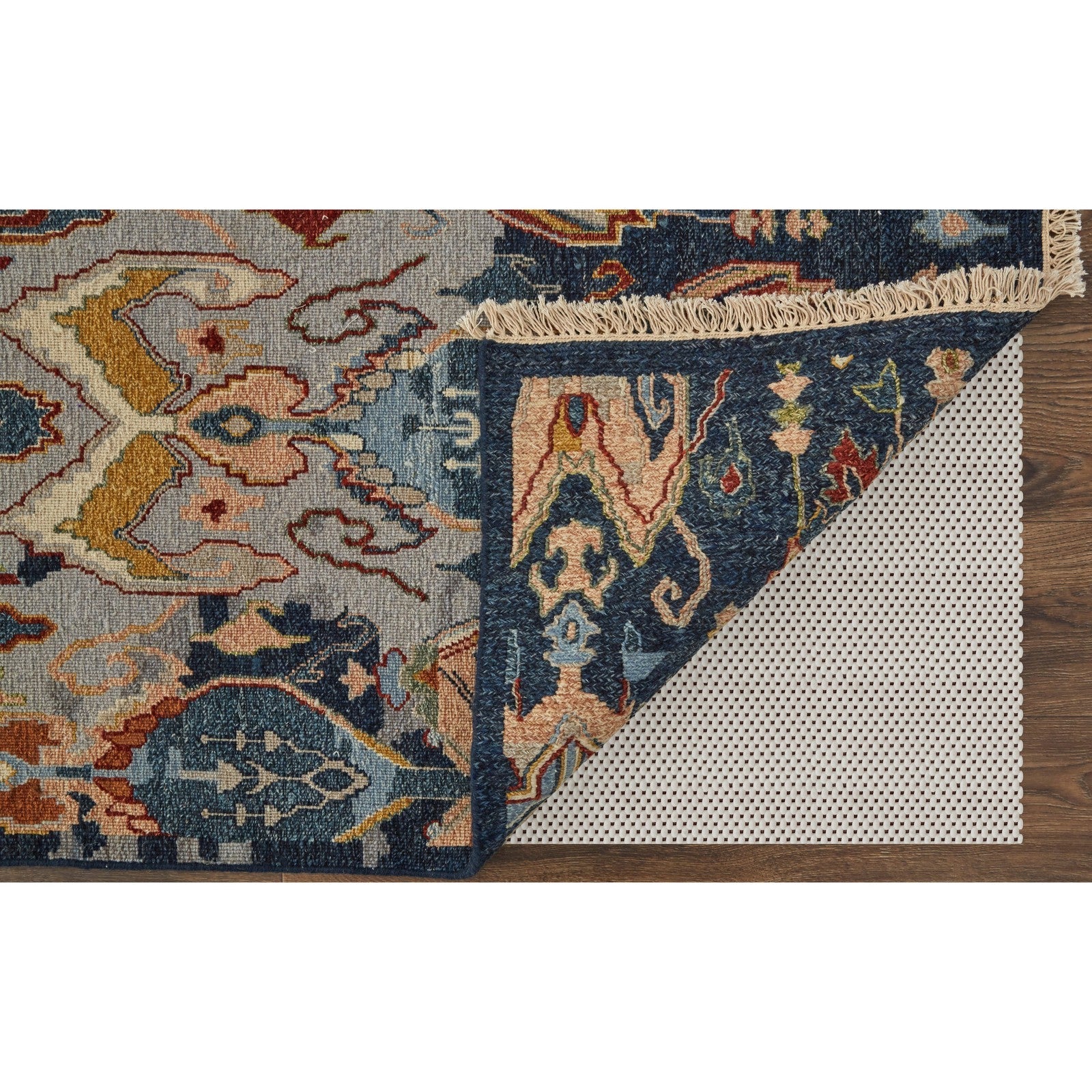 Feizy Leylan 0563F Transitional Ikat in Blue/Gray/Tan - Image 4