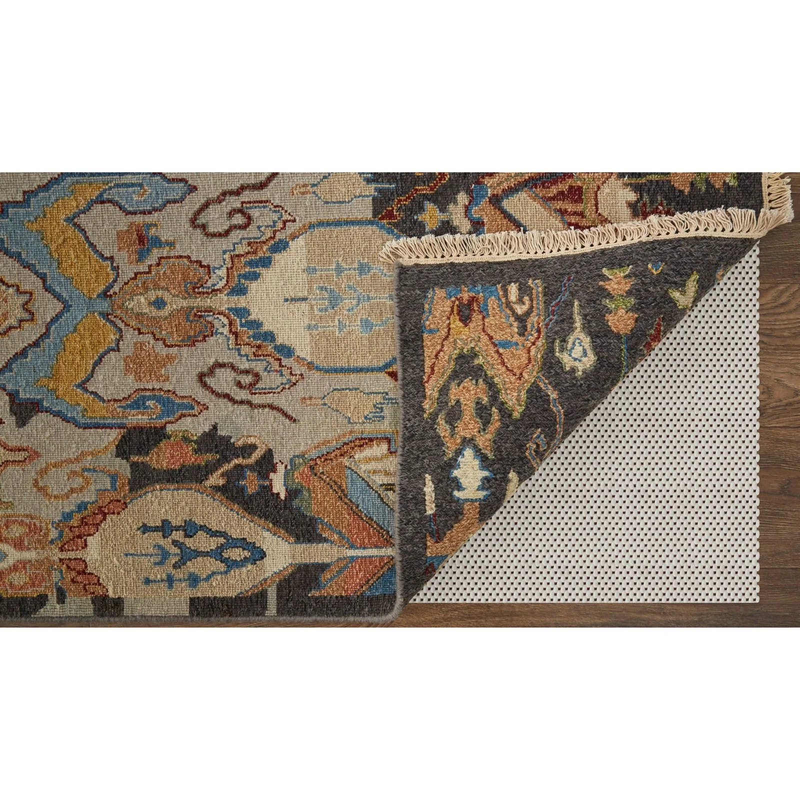 Feizy Leylan 0563F Transitional Ikat in Taupe/Tan/Orange - Image 4