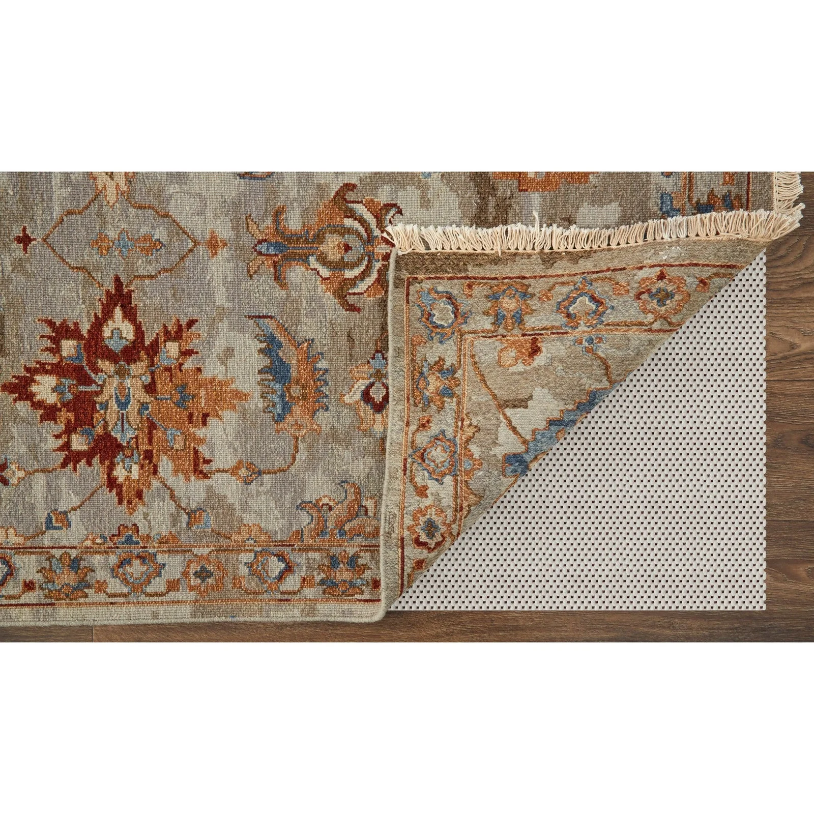 Feizy Leylan 0583F Transitional Floral & Botanical in Brown/Tan/Gray - Image 4
