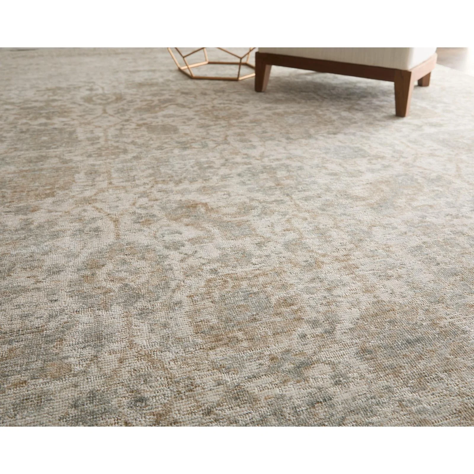 Feizy Loralai 8A64F Traditional Oriental Rug in Ivory/Tan/Green - Image 2