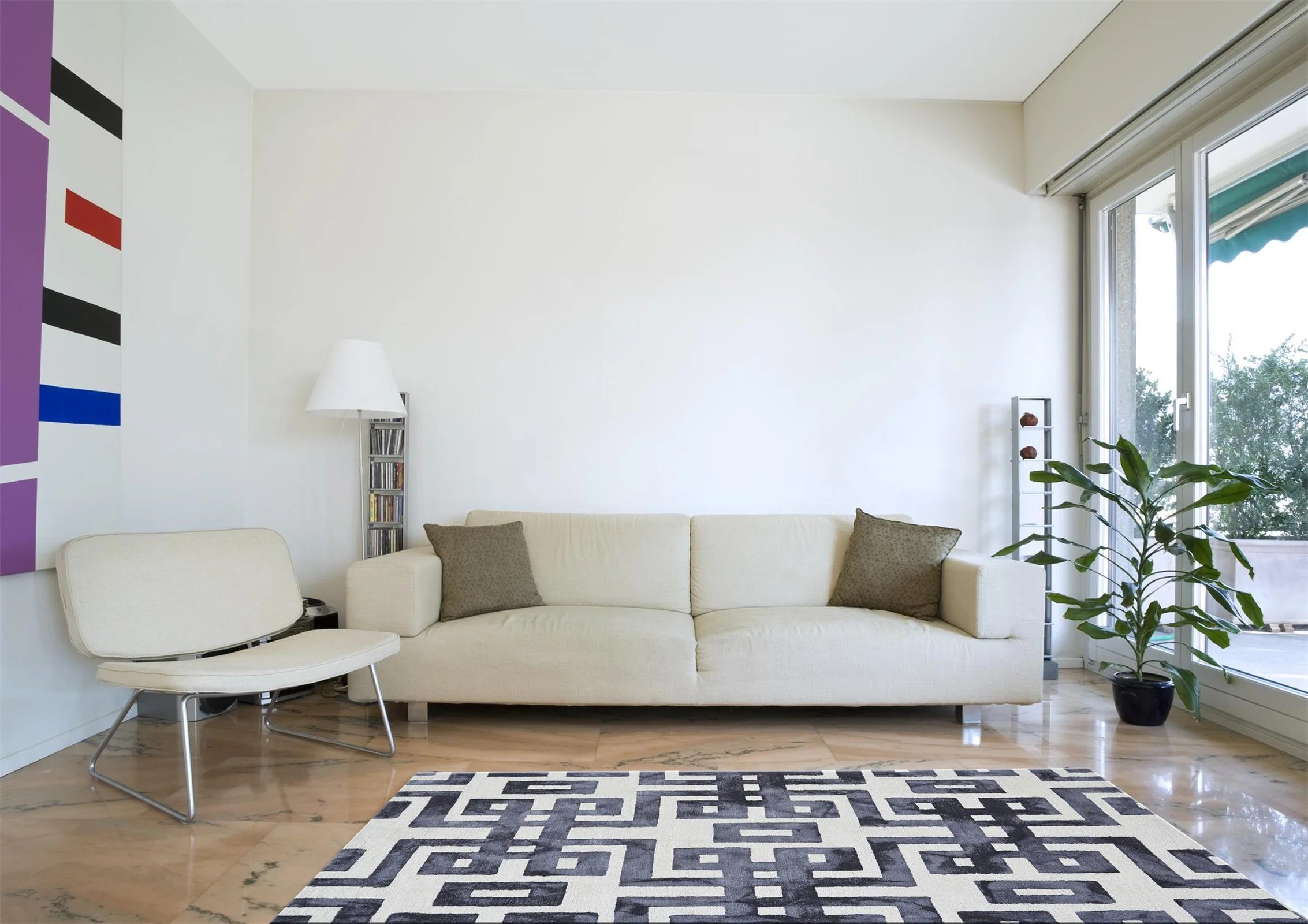 Feizy Lorrain 8568F Rug in Noir - Image 5