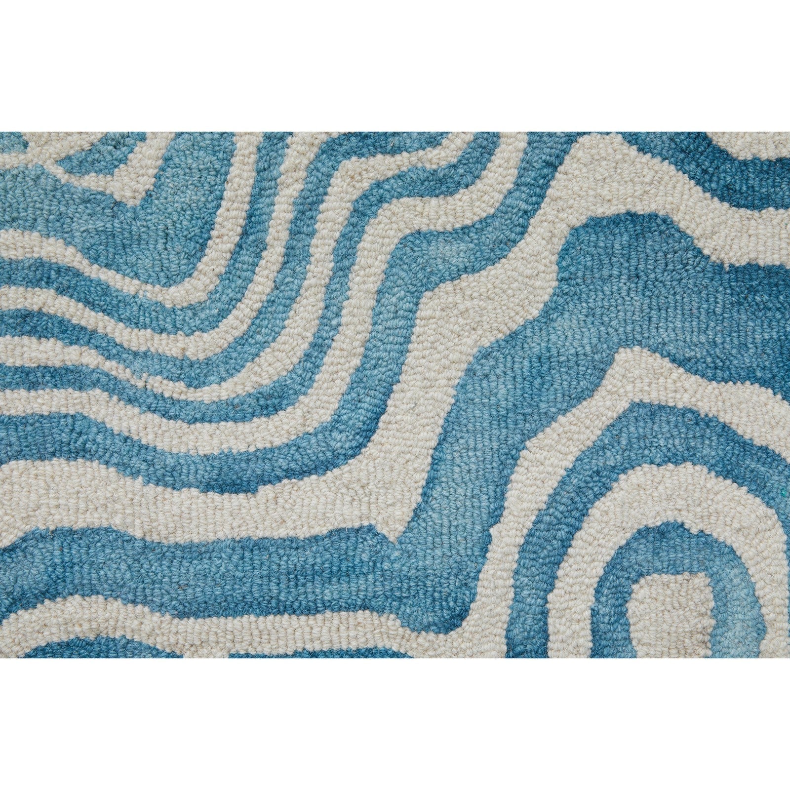 Feizy Lorrain 8920F Modern Abstract Rug in Blue/Ivory - Image 9