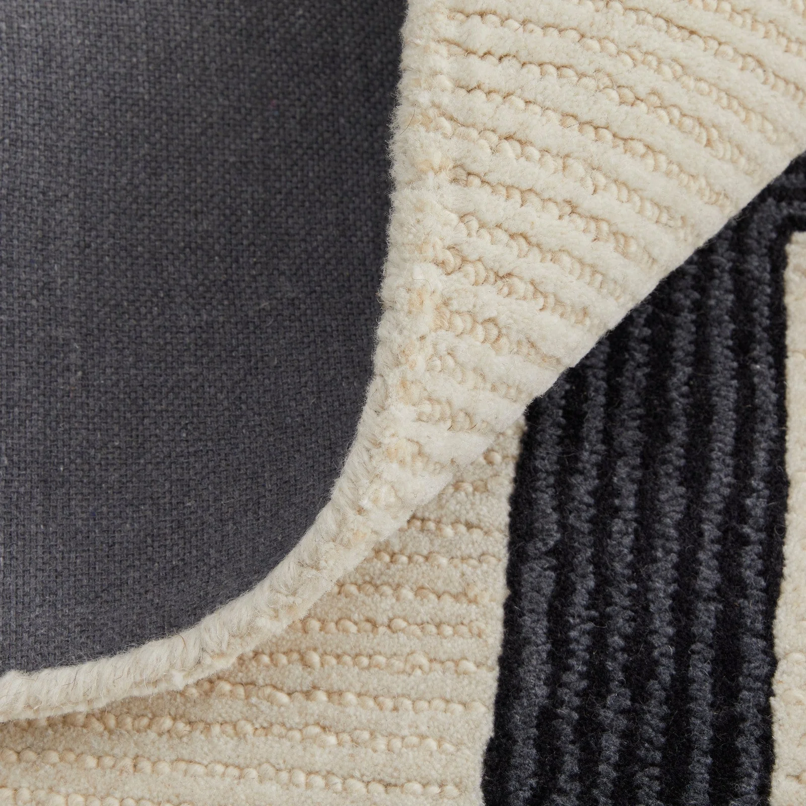 Feizy Maguire 8899F Transitional Abstract Rug in Ivory/Gray/Black - Image 4